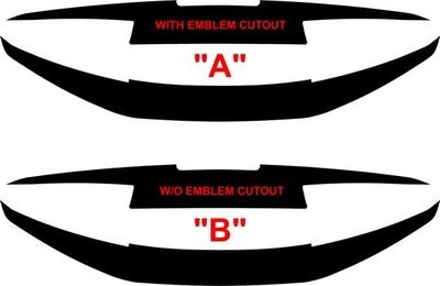 2016 - 2018 Chevrolet Camaro Rear Trunk &amp; Bumper Combo Blackout Decals kit