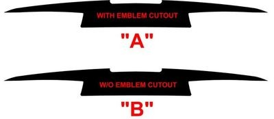 2016 - 2018 Chevrolet Camaro Extended Rear Trunk Blackout Decals kit