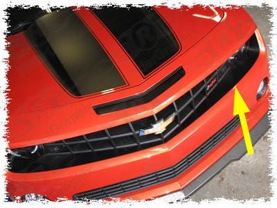 2010-2013 Chevrolet Camaro Front Fascia/Grill Blackout Decal kit