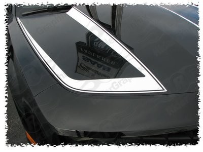 2010 - 2015 Chevrolet Camaro Hood Accent Stripes Style #2