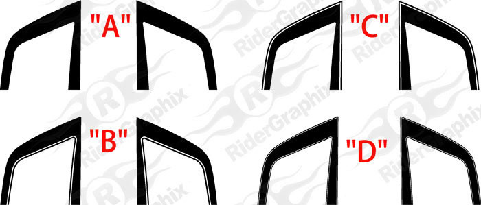 2010 - 2015 Chevrolet Camaro Hood Accent Stripes Style #2