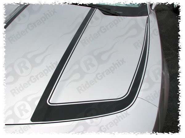 2010 - 2015 Chevrolet Camaro Hood Accent Stripes Style #1