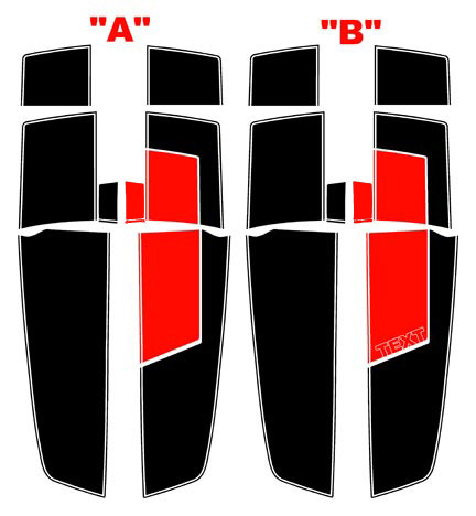 2010 - 2015 Chevrolet Camaro 45th Anniversary Style Rally Stripe Kit