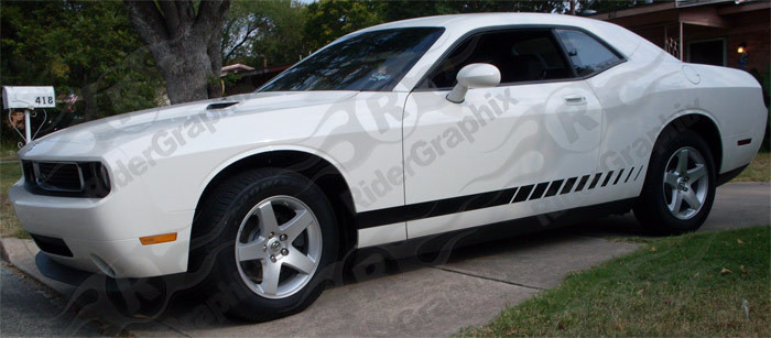 2008 - Up Challenger Strobe Style Rocker Panel Stripe Kits