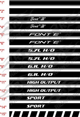2008 - Up Challenger Rocker Panel Stripe Kits