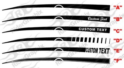 2008 - Up Challenger Rear Q.P. Stinger Stripe Kits