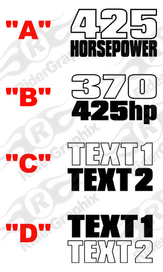 2008 - Up Dodge Challenger 1970 T/A Style Fender Accent Decal Kit