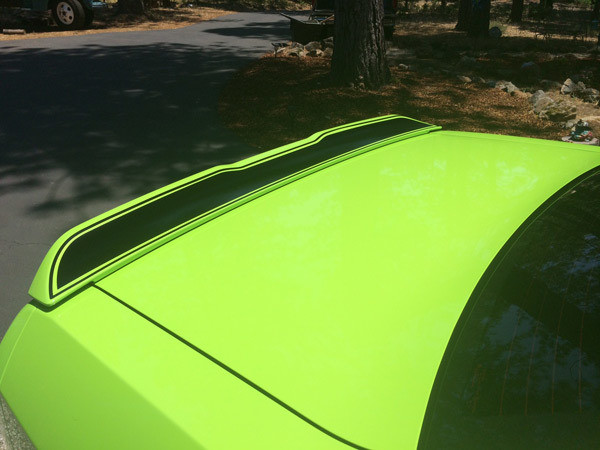 2015 - Up Dodge Challenger Rear Spoiler Front Surface Decal Kit