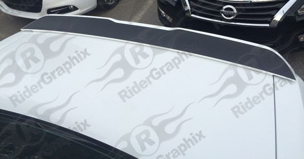 2015 - Up Dodge Challenger Rear Spoiler Front Surface Decal Kit