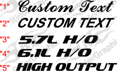 2008 - Up Dodge Challenger Spoiler Text Decal Kit - Bild 4 von 20
