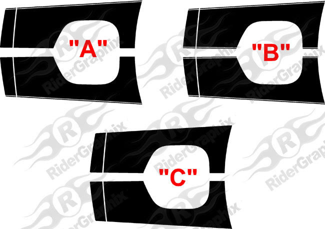2015 - Up Dodge Challenger Shaker Twin Rally Stripe Kit