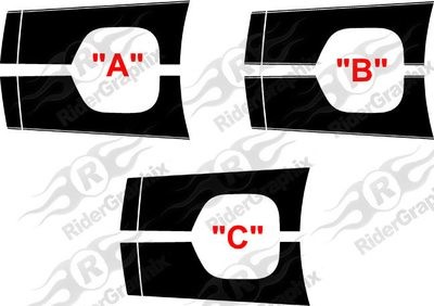 2015 - Up Dodge Challenger Shaker Twin Rally Stripe Kit