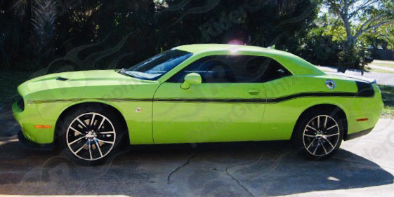 2008 - Up Dodge Challenger Mopar 14 Style Side Stripes