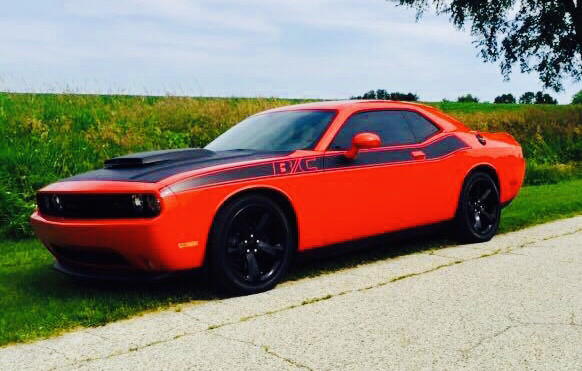 2008 - Up Dodge Challenger T/A Style Side Stripe Graphics Kit