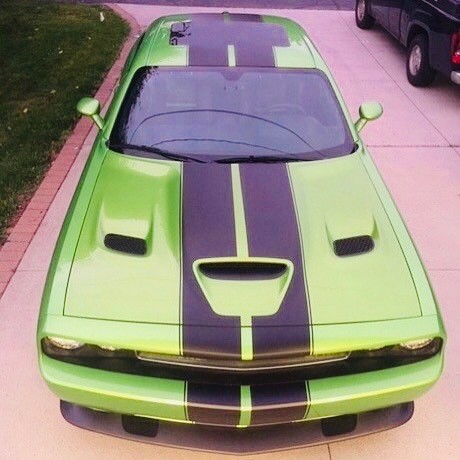 2015 - 2018 Up Dodge Challenger SRT Hellcat Style Rally Stripe Kit​