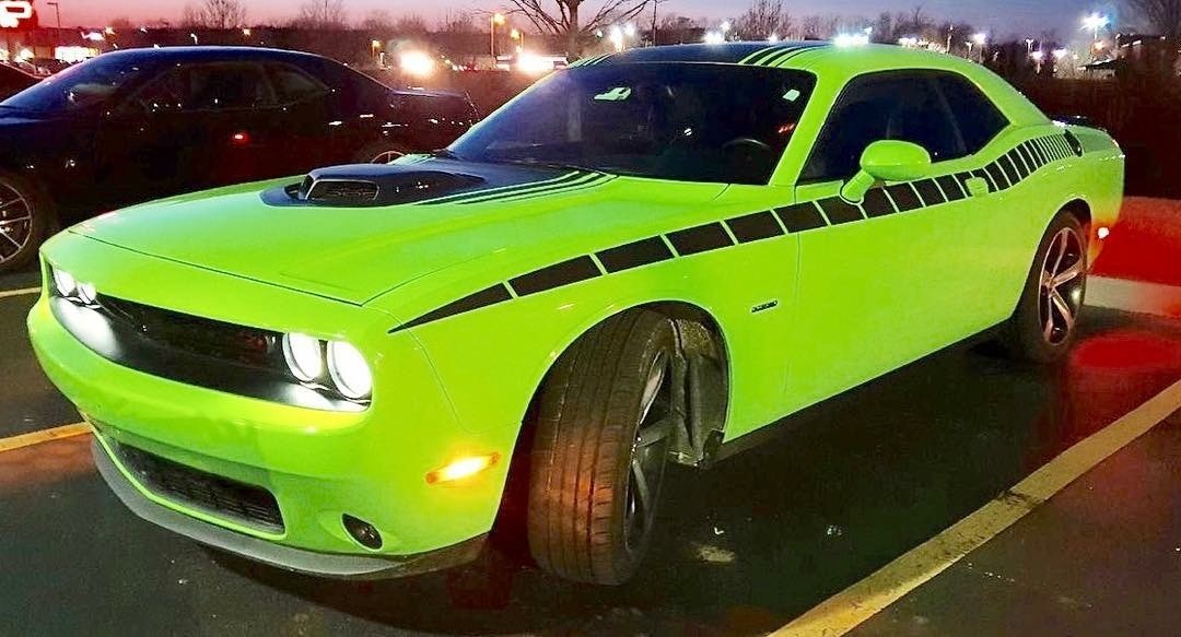 2008 - Up Dodge Challenger AAR Style Full Upper Strobe Stripes