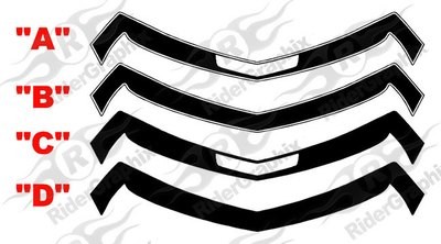 2010 - 2015 Chevrolet Camaro 1967 SS Gen 2 Style Front Nose Stripe