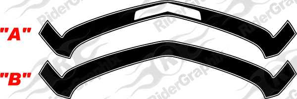 2010 - 2015 Chevrolet Camaro Upper Fascia/Fender Accent Stripe