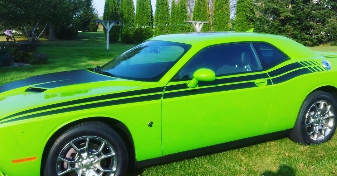 2008 - Up Dodge Challenger 71 RT Style Side Stripes