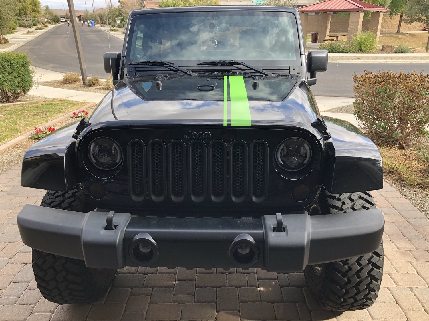2007 - Up Jeep Gladiator JT  Wrangler Rally Hood Decal JK JKU JL JLU JT