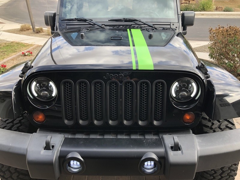 2007 - Up Jeep Gladiator JT  Wrangler Rally Hood Decal JK JKU JL JLU JT