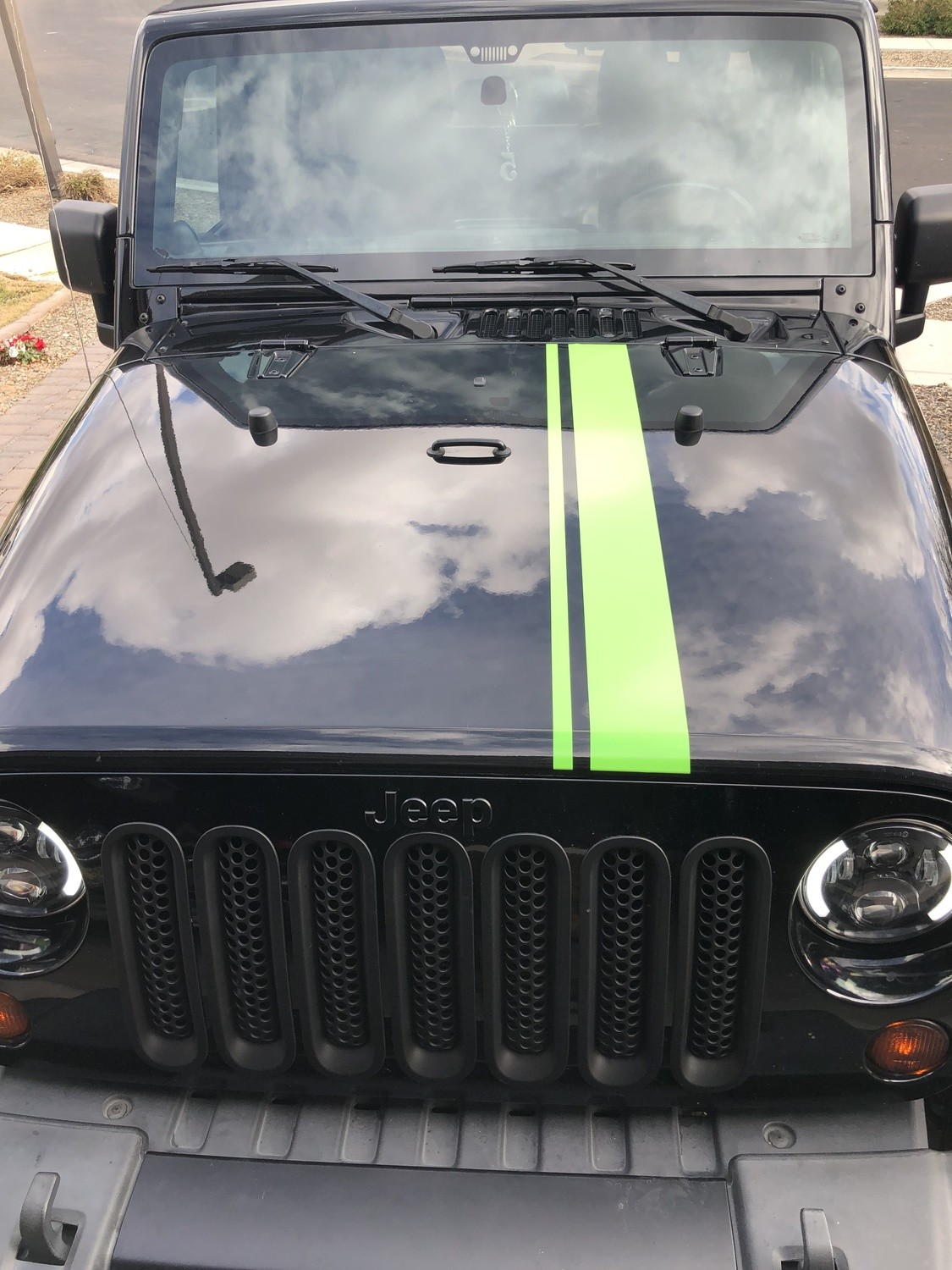 2007 - Up Jeep Gladiator JT  Wrangler Rally Hood Decal JK JKU JL JLU JT