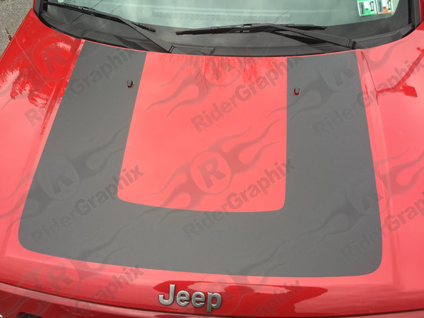 2007 - 2017 Jeep Patriot Factory Style Hood Graphics