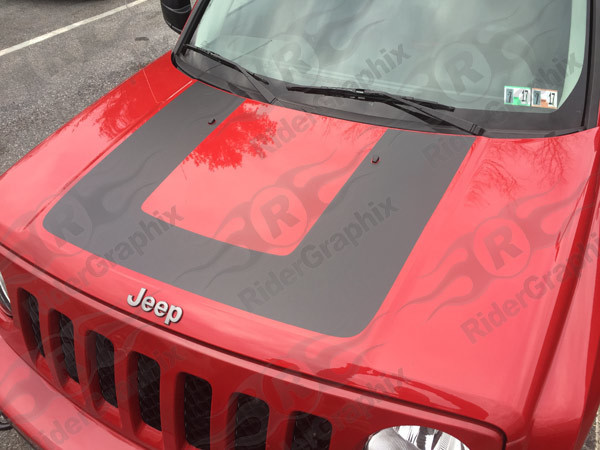 2007 - 2017 Jeep Patriot Factory Style Hood Graphics