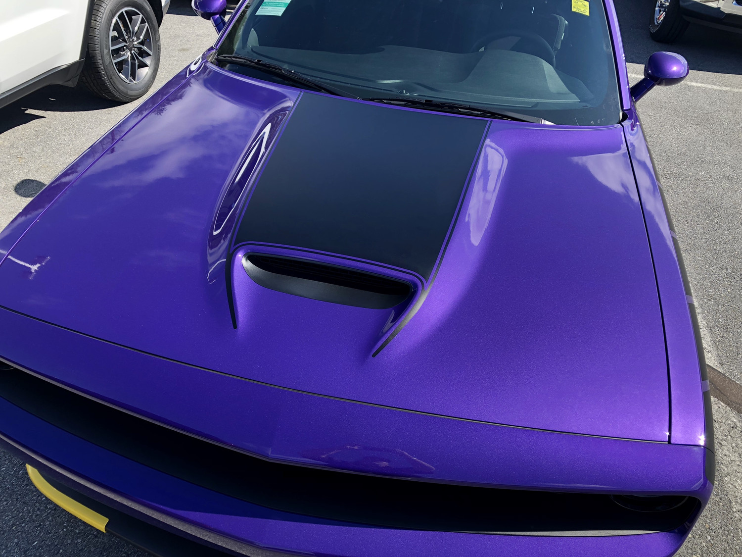 2015 - up Dodge Challenger SRT Hellcat Scat Pack RT GT Hood Blackout Graphics