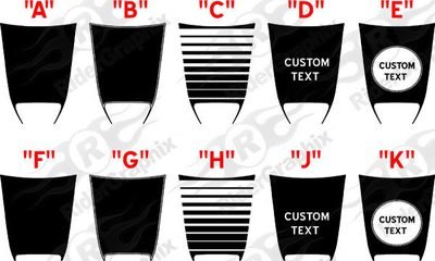 2015 - up Dodge Challenger SRT Hellcat Scat Pack RT GT Hood Blackout Graphics