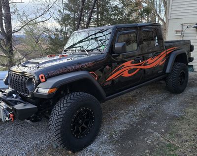 Jeep Gladiator JT Extra Large Side Tribal Style Vinyl Graphics