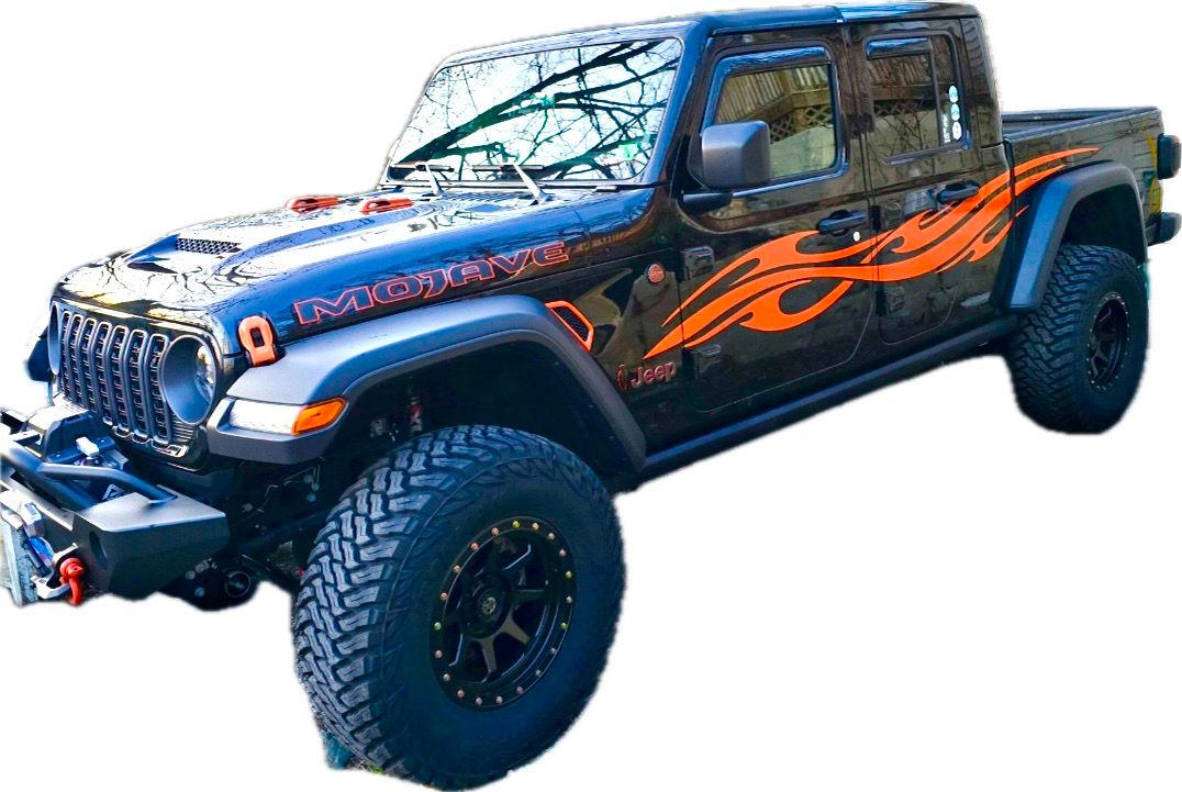 Jeep Gladiator JT Extra Large Side Tribal Style Vinyl Graphics