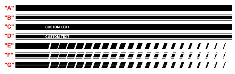 2024 &amp; Up  Dodge Charger 2 Door Rocker Panel Decals