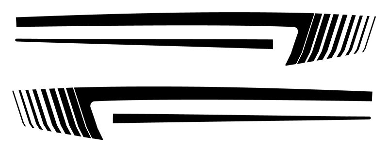 2024 &amp; Up  Dodge Charger 2 Door Long SEMA Concept Strobe Hockey Stripes