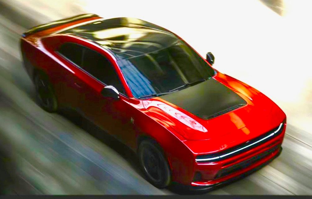 2026 - Up  Dodge Charger R/T Six Pack Center Hood Blackout Vinyl Decals