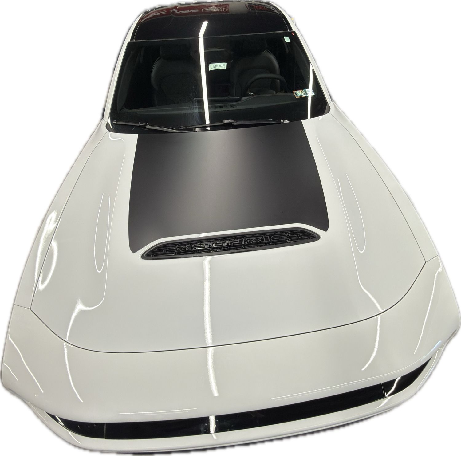 2026 - Up  Dodge Charger R/T Six Pack Center Hood Blackout Vinyl Decals