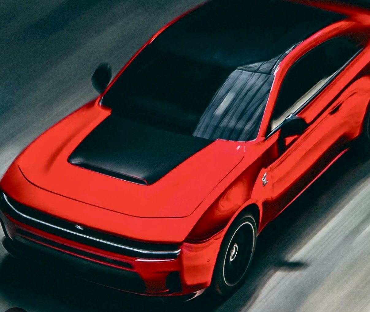 2026 - Up  Dodge Charger Six Pack Scat Pack R/T Center Hood Blackout Vinyl Decals