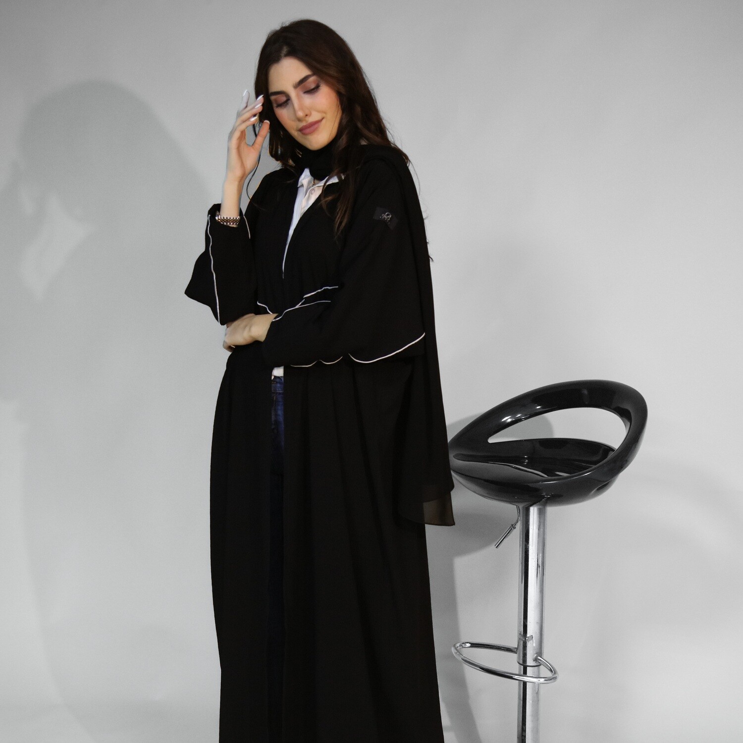 Black Abaya and Scarf