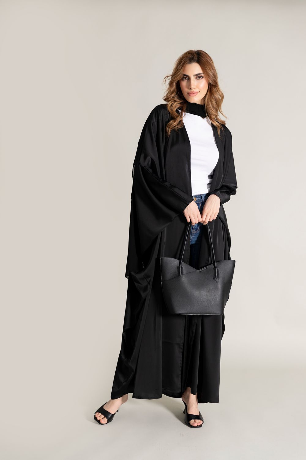 Black Abaya With Scarf