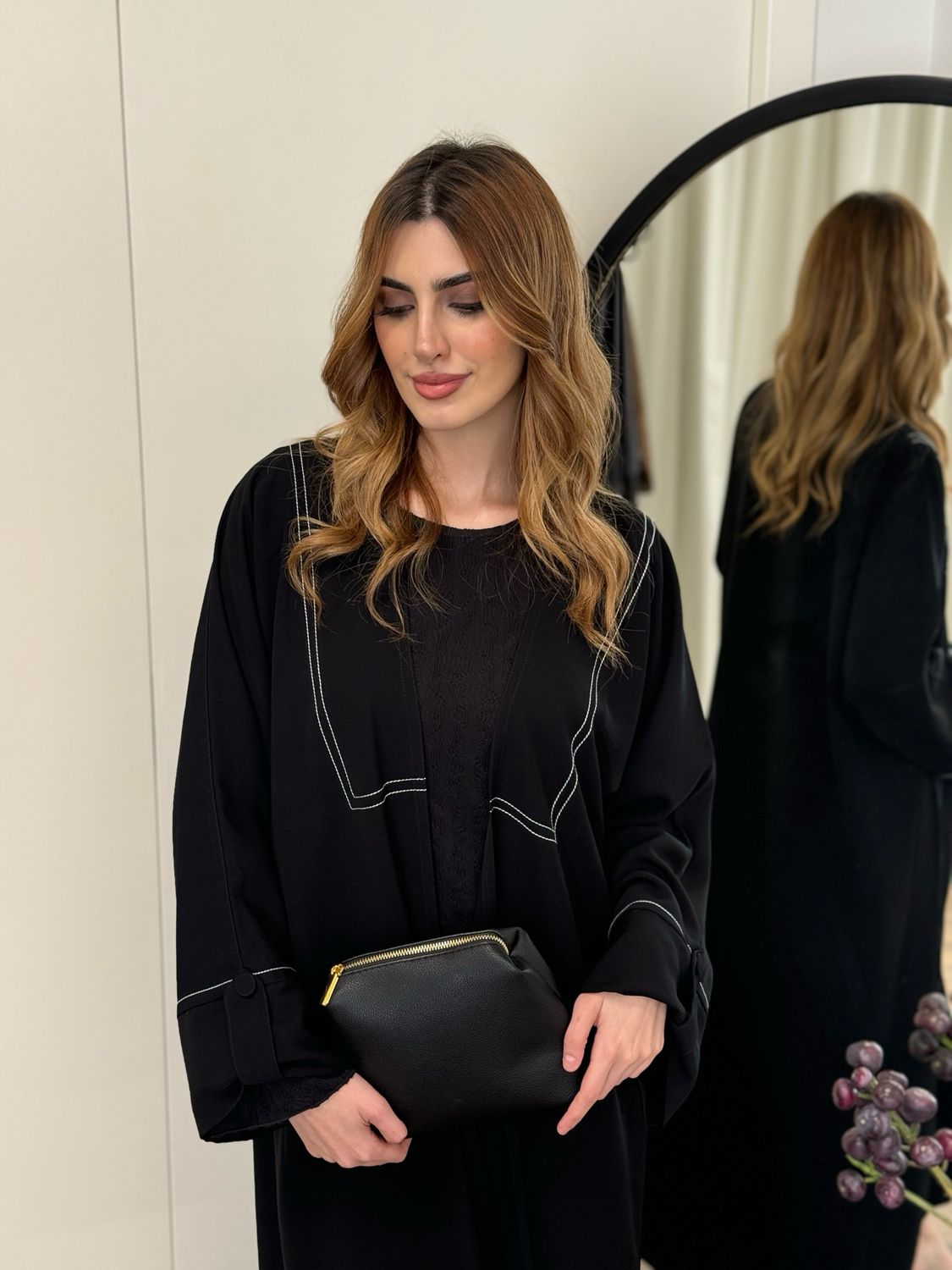 Black Abaya With Scarf