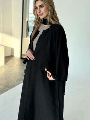 Black Abaya With Scarf
