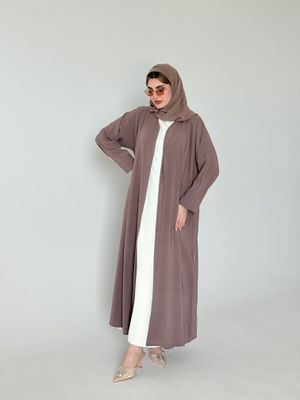 Mocha Abaya With Scarf