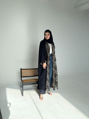 Double Face Abaya With Scarf