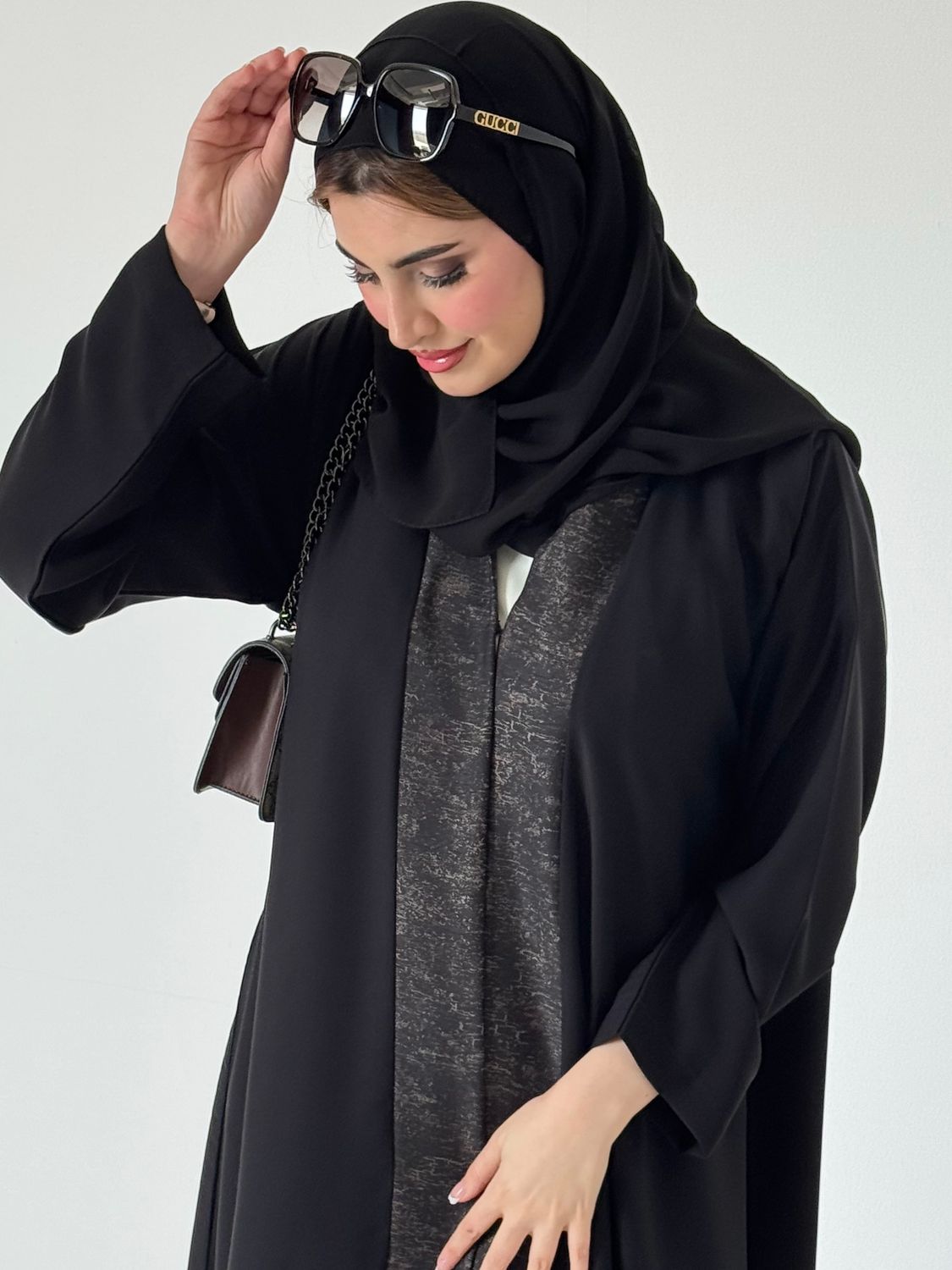 Black Abaya With Scarf