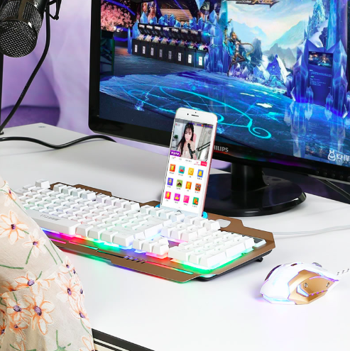 USB Gaming Keyboard + Free Gaming Mouse