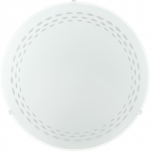 PLAFONIERA 1Lx60W E27  SATINATO C/DECORO