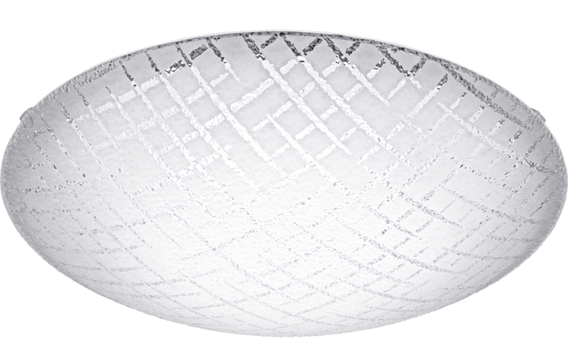 PLAFONIERA ø 31,5cm 16W LED 3000K ACCIAIO