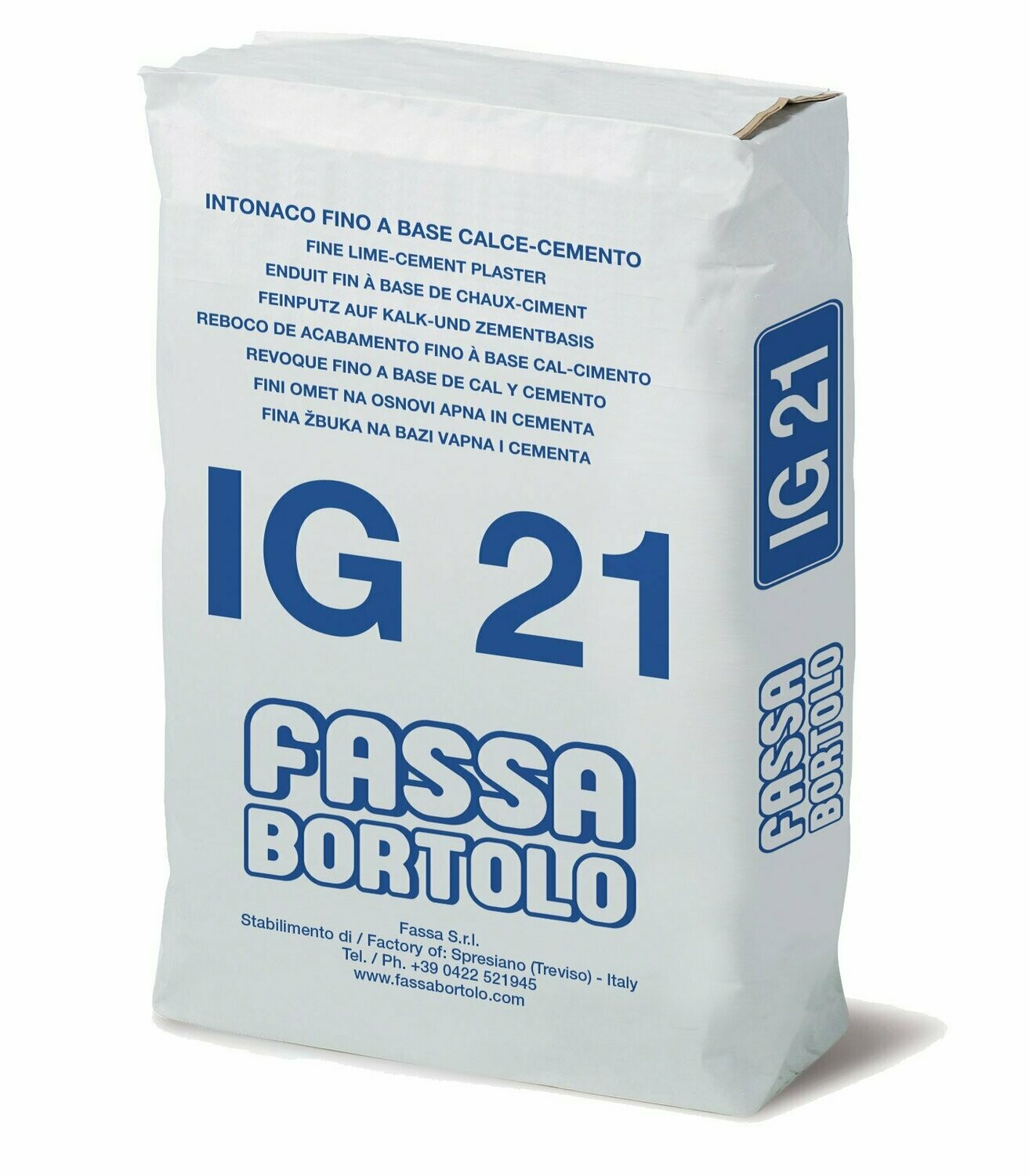 Intonaco di finitura Fassa IG 21 Bianco