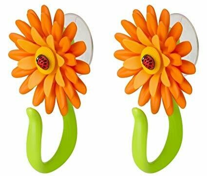 Set 2 ganci con ventosa "FlowerPower"