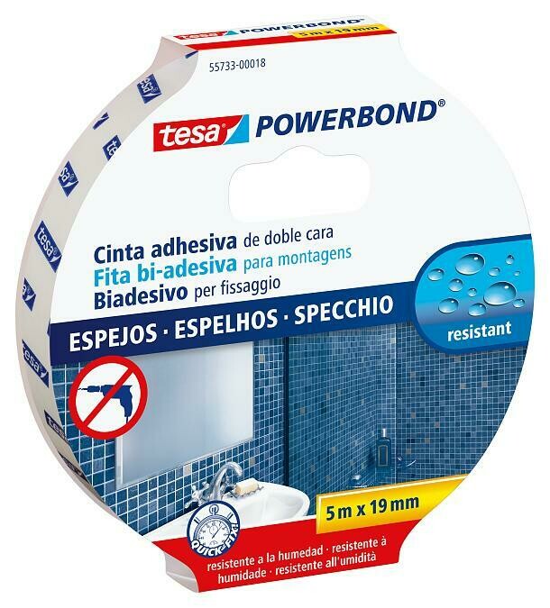 Nastro biadesibo PowerBond Specchi 19mm 5mt